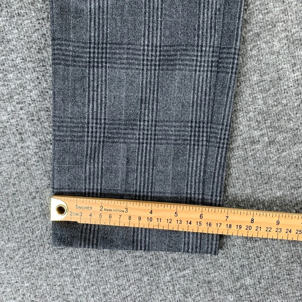 Banana Republic Pants Men 28x30 Vitale Barberis Canonico Wool Gray Glen Check